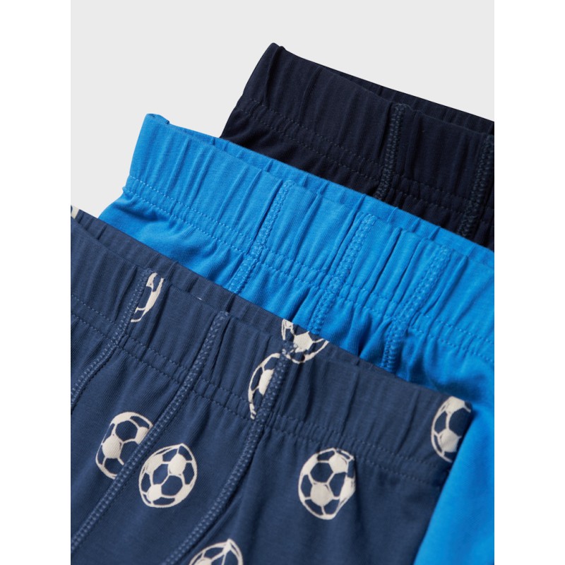 NAME IT Mini Tights 3-Pak Football - Dark Denim