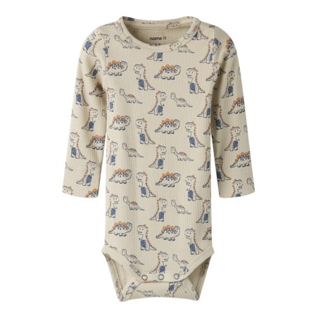 NAME IT BABY Fidius langærmet body - Peyote