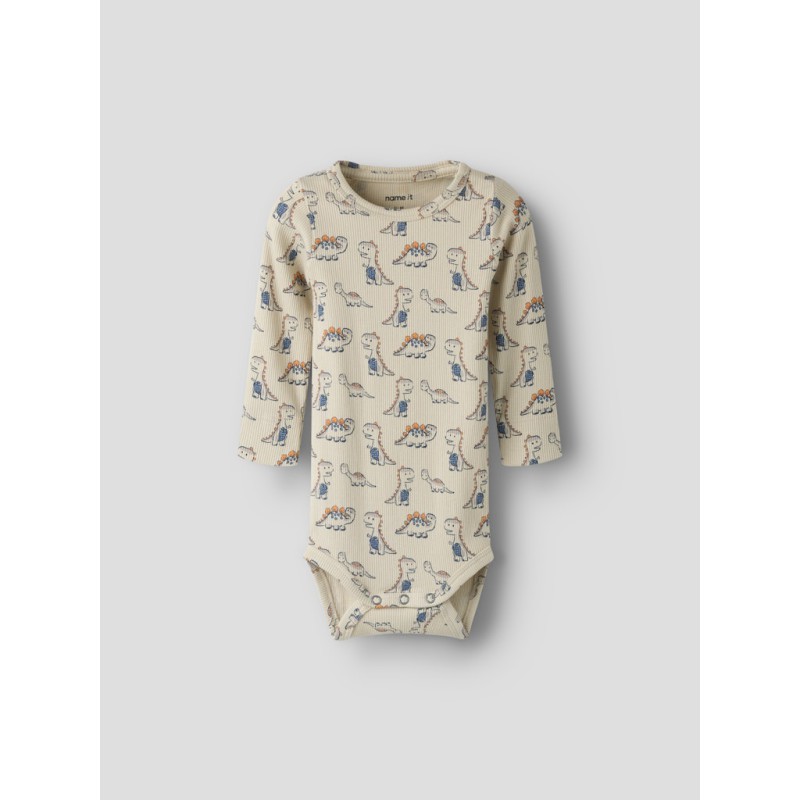 NAME IT BABY Fidius langærmet body - Peyote
