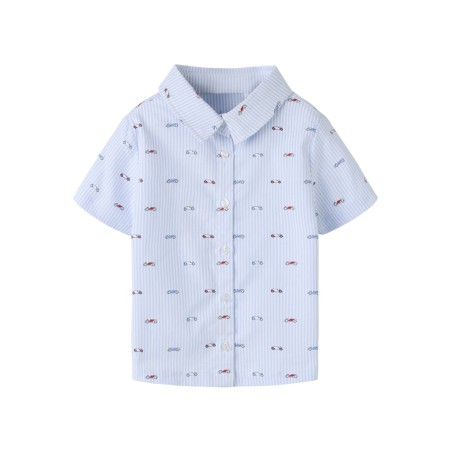 NAME IT MINI Frakkan kortærmet skjorte - Kentucky Blue