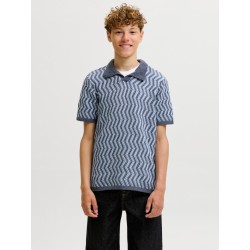 JACK & JONES JUNIOR Raiden kortærmet polo - Odyssey Gray