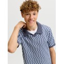 JACK & JONES JUNIOR Raiden kortærmet polo - Odyssey Gray