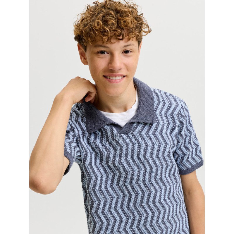 JACK & JONES JUNIOR Raiden kortærmet polo - Odyssey Gray