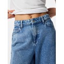 PIECES Sky MW denim shorts - Medium Blue Denim