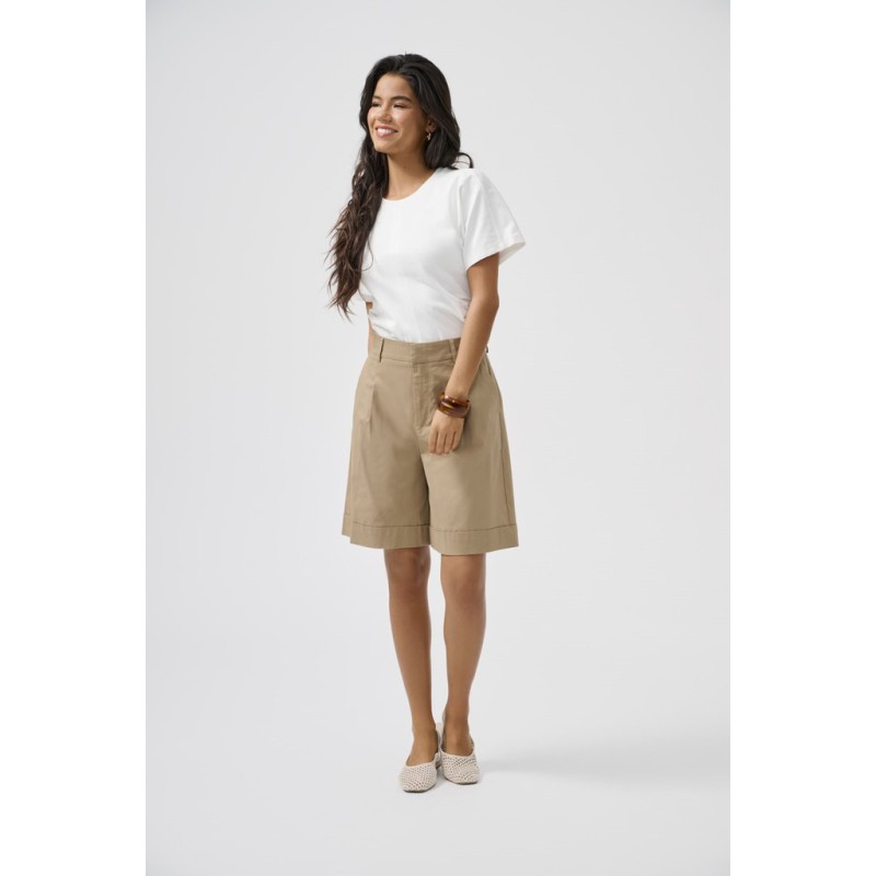 ONLY Rosalie højtaljet bermuda shorts - Amphora