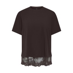 ONLY Vivi kortærmet blonde T-shirt - Chocolate Torte
