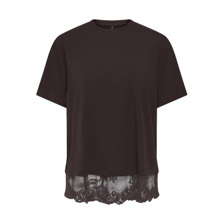 ONLY Vivi kortærmet blonde T-shirt - Chocolate Torte