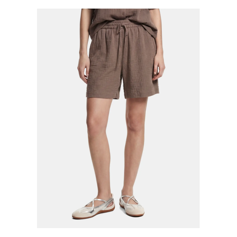 PIECES Sastina HW shorts - Coffee Quartz