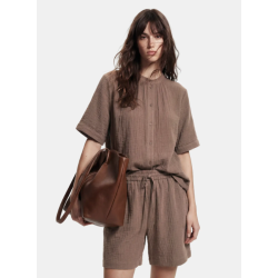 PIECES Sastina HW shorts - Coffee Quartz