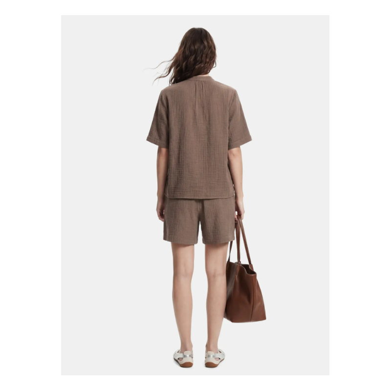 PIECES Sastina HW shorts - Coffee Quartz