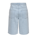 ONLY Crista mate jaquard denim shorts - Light Blue Denim