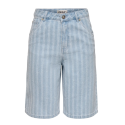 ONLY Crista mate jaquard denim shorts - Light Blue Denim