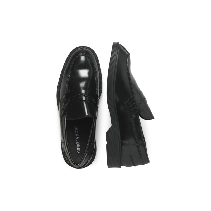 JACK & JONES Dax læder loafers - sort