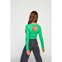 KIDS ONLY Nessa langærmet cut out top - Island Green