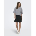 ONLY Loyal 2/4 kortærmet strik - Light Grey Melange
