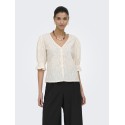 JDY Jakobe 2/4 blonde top - Egret