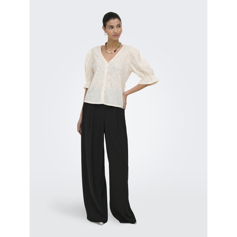 JDY Jakobe 2/4 blonde top - Egret