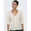 JDY Jakobe 2/4 blonde top - Egret