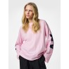 PIECES Ria Fany langærmet t-shirt - Roseate Spoonbill