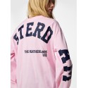 PIECES Ria Fany langærmet t-shirt - Roseate Spoonbill