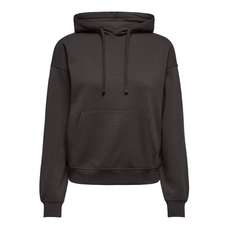 ONLY Best langærmet hoodie - Chocolate Torte