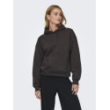 ONLY Best langærmet hoodie - Chocolate Torte