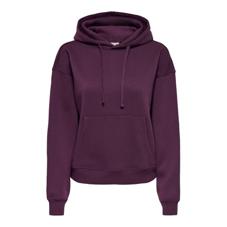 ONLY Best langærmet hoodie - Fig