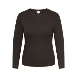 ONLY CARMAKOMA Riley langærmet top - Black