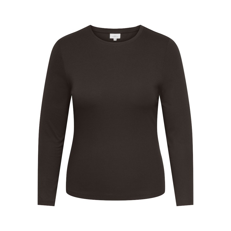 ONLY CARMAKOMA Riley langærmet top - Black