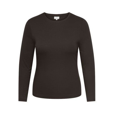 ONLY CARMAKOMA Riley langærmet top - Black