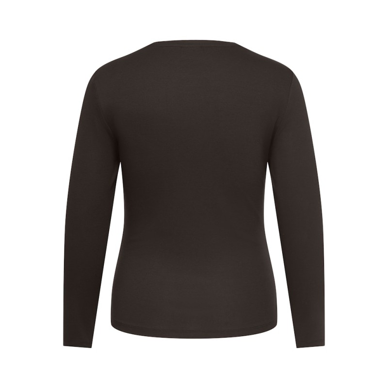 ONLY CARMAKOMA Riley langærmet top - Black