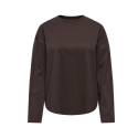 ONLY Happy langærmet t-shirt - Coffee Bean