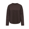 ONLY Happy langærmet t-shirt - Coffee Bean