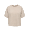 ONLY CARMAKOMA Loyal 2/4 rund hals pullover - Beige Melange