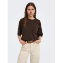 ONLY Loyal 2/4 Pullover - Chocolate Torte Melange