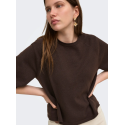 ONLY Loyal 2/4 Pullover - Chocolate Torte Melange