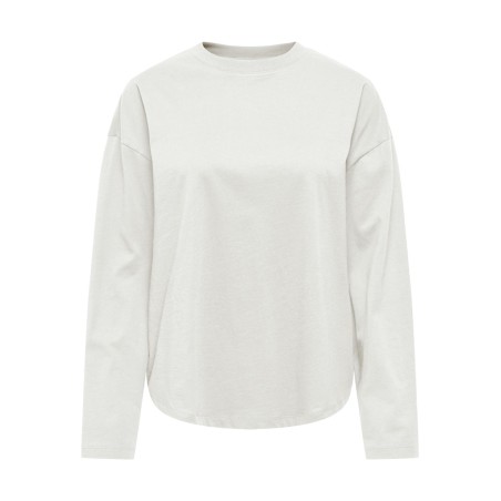 ONLY Happy langærmet t-shirt - Cloud Dancer