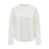 ONLY Happy langærmet t-shirt - Cloud Dancer