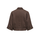 JDY Finn 3/4 bomber jakke - Coffee Bean