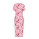 PIECES kortærmet midi slim kjole - Sea Pink