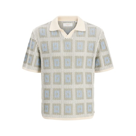 JACK & JONES JUNIOR Raiden kortærmet polo - Sea Salt