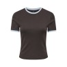 ONLY Bina kortærmet t-shirt - Chocolate Torte