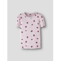 NAME IT Mini Haline kortærmet x-slim top - Cradle Pink