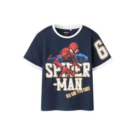 NAME IT Mini Manri spider kortærmet t-shirt - Navy Blazer