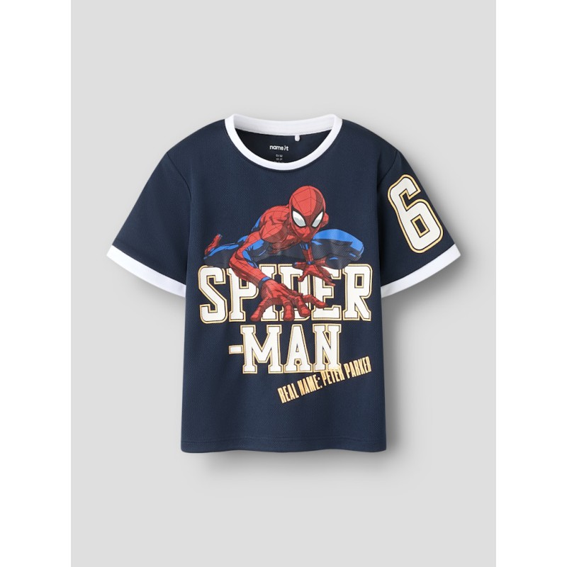 NAME IT Mini Manri spider kortærmet t-shirt - Navy Blazer