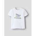 NAME IT Mini Kalle kortærmet T-shirt - Cloud Dancer