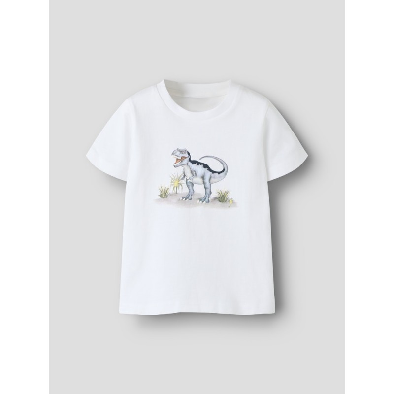 NAME IT Mini Kalle kortærmet T-shirt - Cloud Dancer