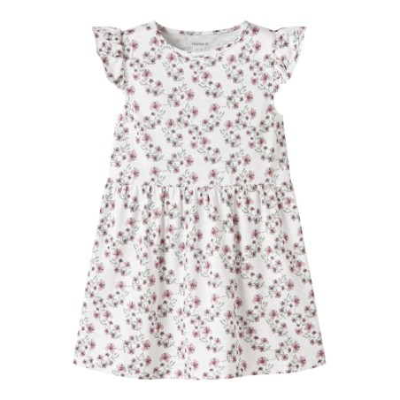 NAME IT Mini Hailedo kjole - Bright White