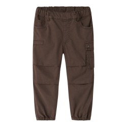 NAME IT Mini Jog cargo bukser - Chestnut
