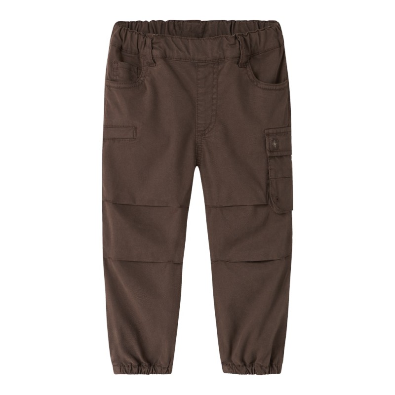 NAME IT Mini Jog cargo bukser - Chestnut